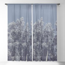Birch Tree Drama Sheer Curtain