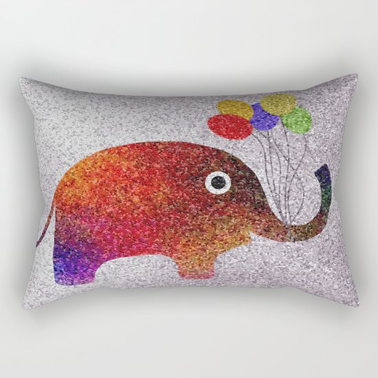 Children Elephant Rectangular Pillow