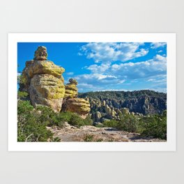 Chiricahua National Monument #3 Art Print | Green, Nature, Coronado, Sonora, Arizona, Landscape, Wilderness, Monument, Blue, Southwest 