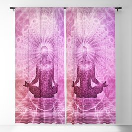 Spiritual Yoga Meditation Zen Colorful Blackout Curtain