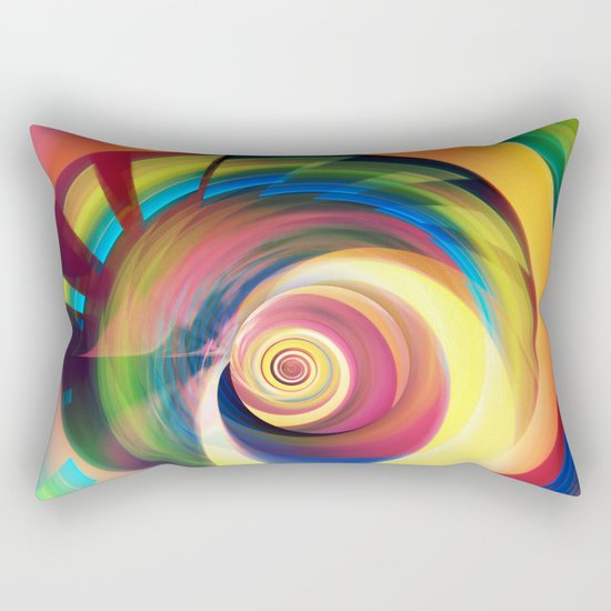 Spinning rainbow Rectangular Pillow
