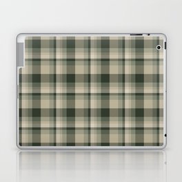 Green Plaid Tartan Textured Pattern Laptop Skin