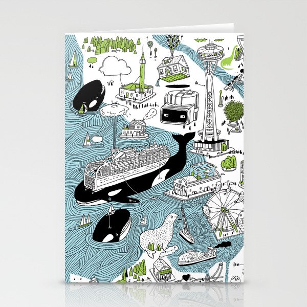 Seattle! Stationery Cards
