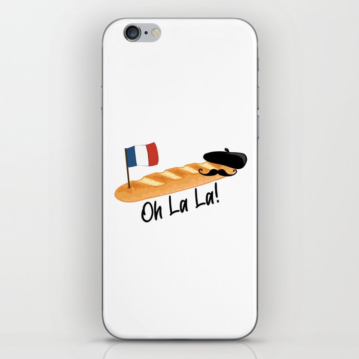 Oh La La - Funny French Baguette iPhone Skin