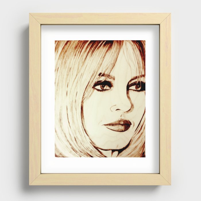 Brigitte Bardot Recessed Framed Print