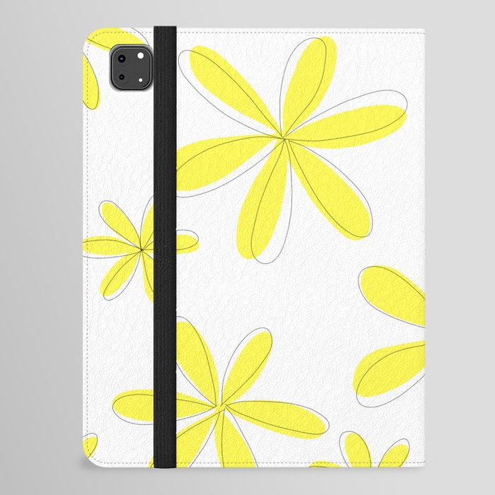 Yellow Flowers iPad Folio Case