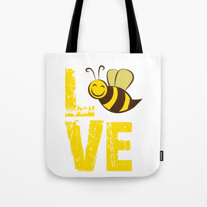 Love Bees, Bee Lover, Bee Gift, Bumble Bee Tote Bag by JMG Outdoors