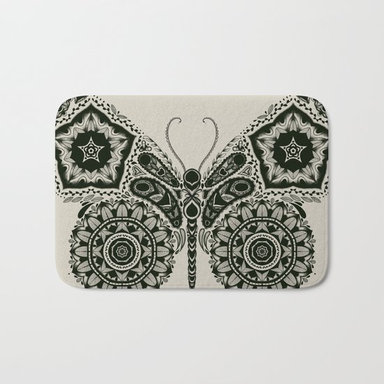 Ornamental Butterfly Bath Mat