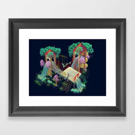 Lovers Framed Art Print