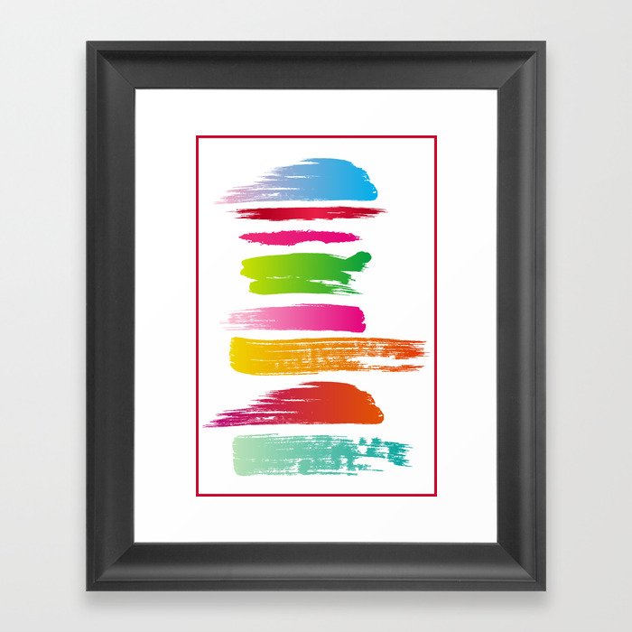 Colored painting Framed Art Print