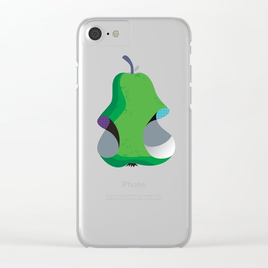 Bitten Pear Clear iPhone Case