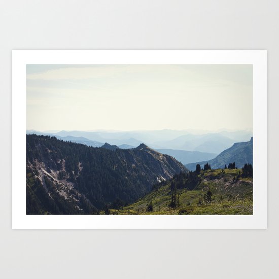Sunny Mountain Art Print