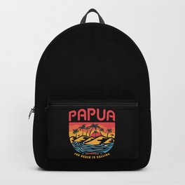 Papua Indonesia Beach Design Backpack