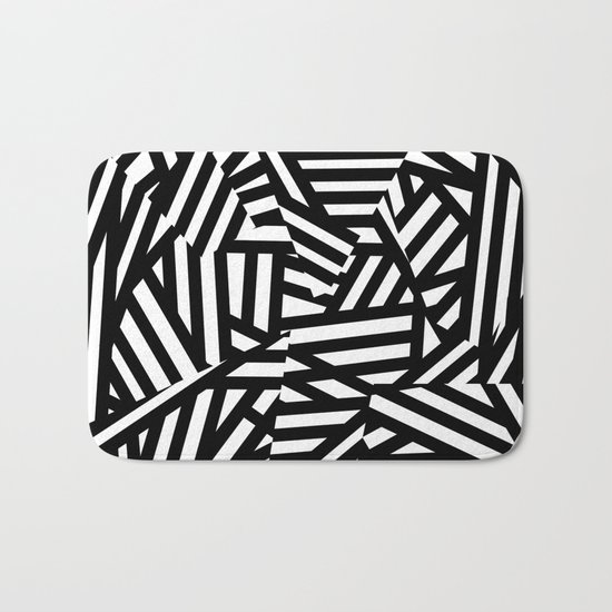 Simply Black and White 1 Bath Mat