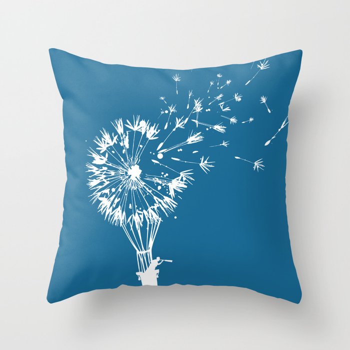 Going where the wind blows Throw Pillow