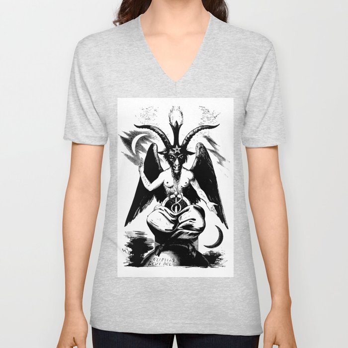 BAPHOMET by ELIPHAS LEVI V Neck T Shirt by WICKED THINGS & more | Society6