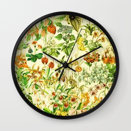 Adolphe Millot "Flowers" 4. Wall Clock
