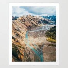 Iceland Melt Art Print
