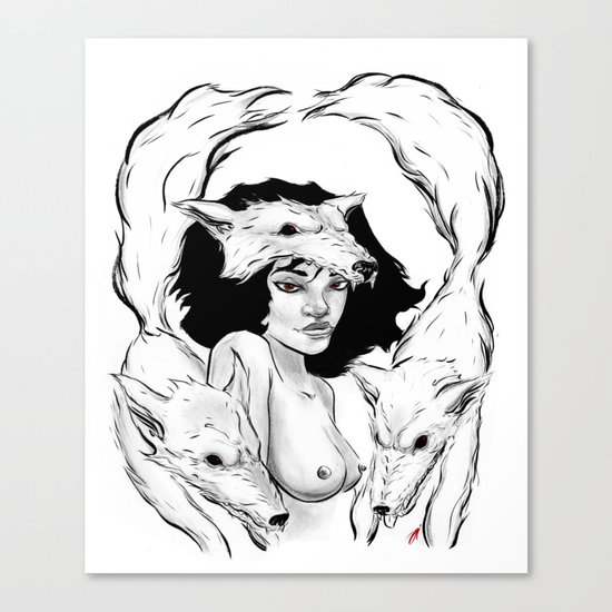 Raised by Wolves Canvas Print