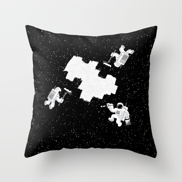Incomplete Space Throw Pillow