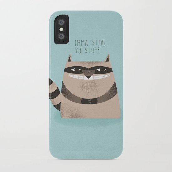 Sneaky Raccoon iPhone Case