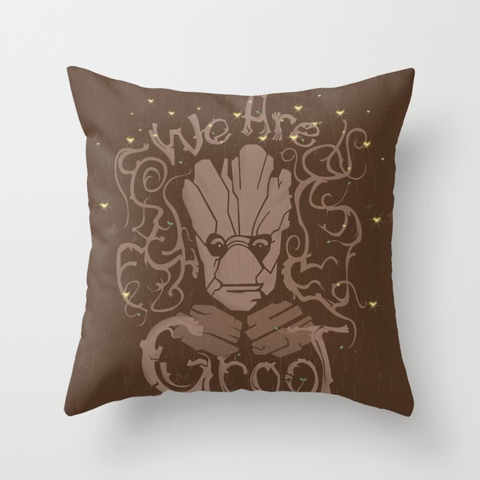 WE ARE GROOT Throw Pillow