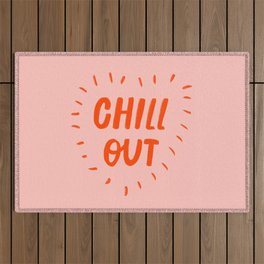 Chill Out Heart Outdoor Rug