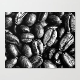 Coffee Bean Macro Canvas Print