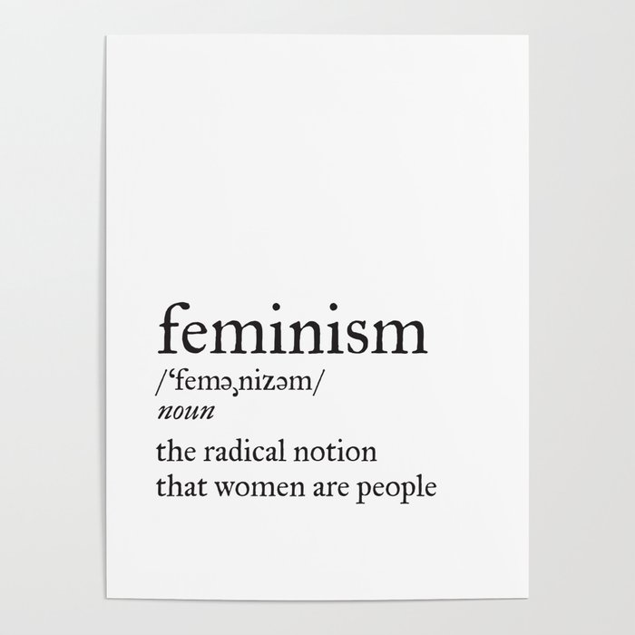 Feminism Definition Poster by Little Gold Pixel | Society6