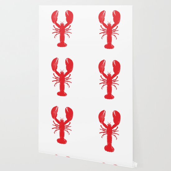 Watercolor Lobster Wallpaper By Eallison916 Society6