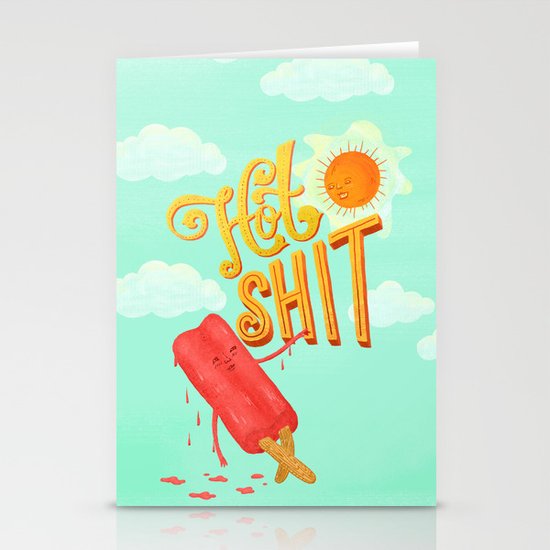 Hot Shit Stationery Cards