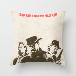 Django Unchained illustration Throw Pillow