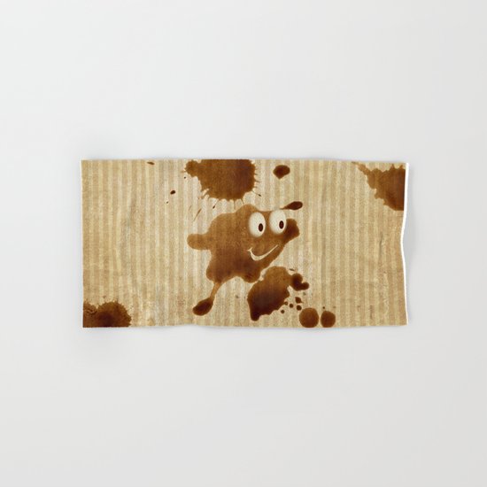 The Smile of Coffee Drop - Old Paper Style Hand & Bath Towel
