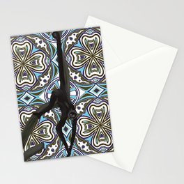 Exotic spider monkey on tree Stationery Card