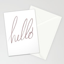Hello Stationery Cards