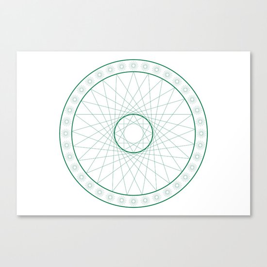 Anime Magic Circle 6 Canvas Print