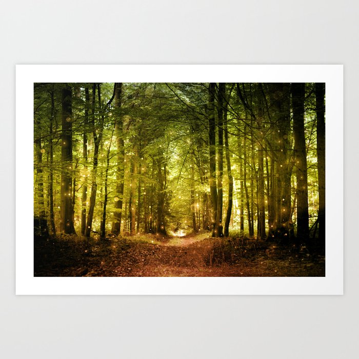 Mysterious Forest Art Print By Namosh Society6
