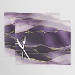 Day And Night Purple Marble Landscape Placemat