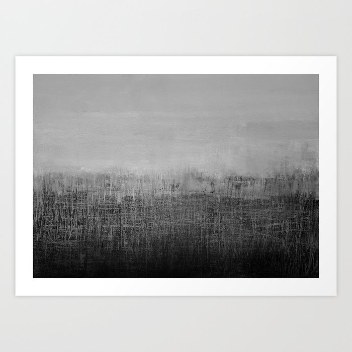 Gray landscape Art Print