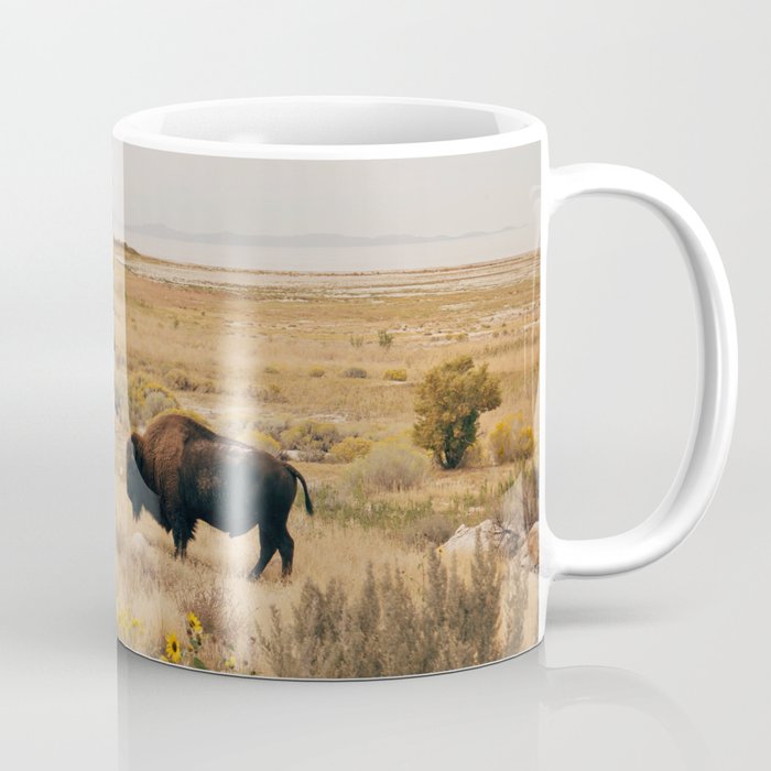 Bison Bull on Antelope Island Coffee Mug