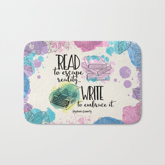Write to Embrace design Bath Mat