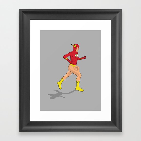 The Flash Framed Art Print