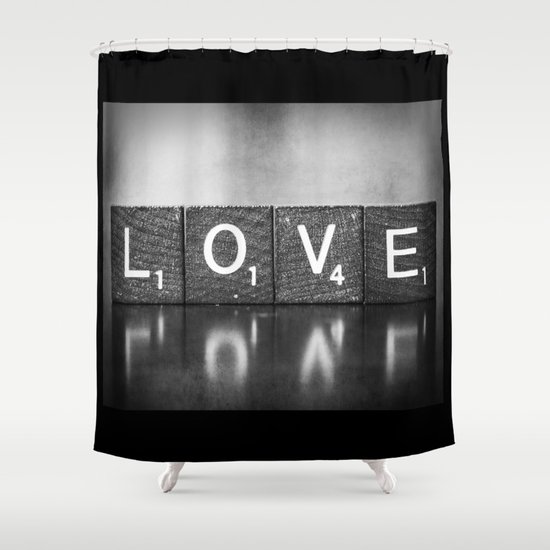 Love is a Beautiful Word - a fine art photograph Shower Curtain