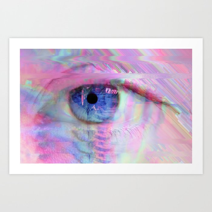 Digital Evil Eye Art Print By Cafelab Society6