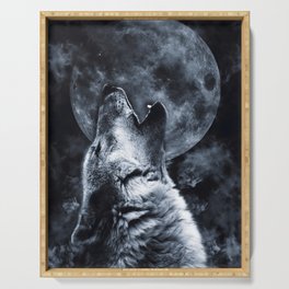 Wolf & Moon Serving Tray
