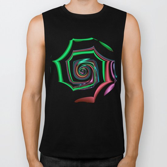 TGS Fractal Abstract Biker Tank