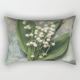 Beautiful Lily Of The Valley Rectangular Pillow