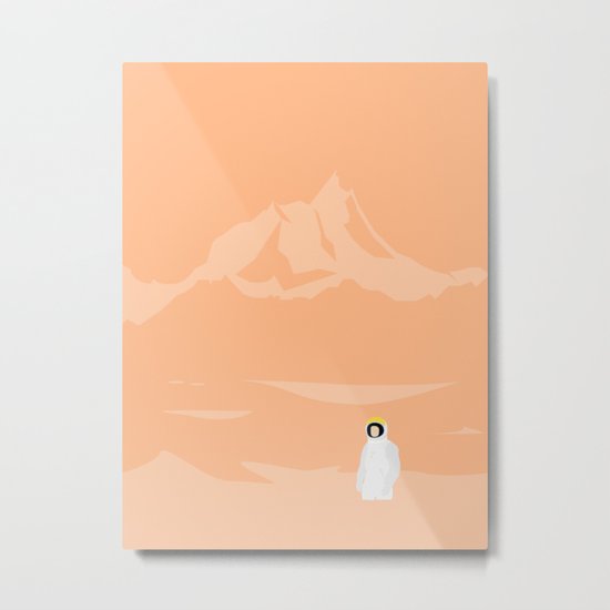 BESØGENDE Metal Print