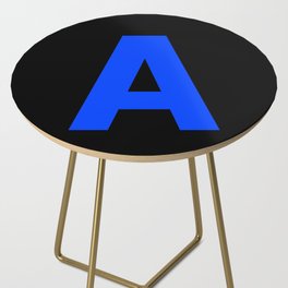 Letter A (Blue & Black) Side Table