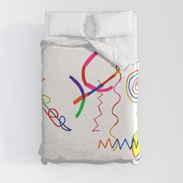 Funky Way Doodle Duvet Cover
